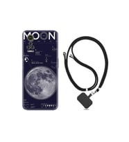 General Mobile Gm22 Pro Kılıf Desenli Silikon Boyun Askılı Moon Info 1424