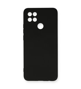 Oppo A15 Kılıf Nano İçi Kadife Silikon - Siyah