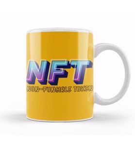 Non Fungible Token Nft Crypto Currency Mining GIFT Bitcoin Ethereum Kupa Bardak Porselen