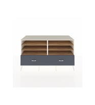 Kronos Konsol 6 Raflı 2 Çekmeceli  176x59x99 Aytaşı-Çam/Antrasit