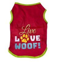 Petmamacı Kedi ve KÜÇÜK Köpek T-Shirt Kırmızı L EN:28 BOY:44CM