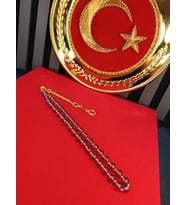 ATEŞ KEHRİBAR TESBİH VİP SERİSİ EFLATUN RENK