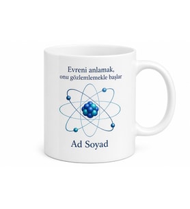 Nükleer Fizikçiye Atom Çekirdeği Kuantum Teorisi Radyasyon Kupa Hediye Bardak