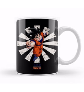 Goku Retro Japanese Dragonball Z Kupa Bardak Porselen