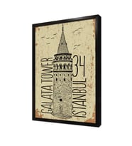 Galata Çerçeveli Mdf Tablo