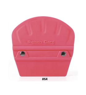 Switch Card Oval Ragle PPF/TPH Cam Filmi Çekme Uygulama Aparatı Teflonlu 85A Sertlik 10x9cm Pembe