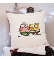 Sünger Bob & Petrick Tasarımlı Yastık