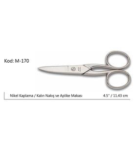 Europe Kalın Nakış Makası Süper Kalite No:4.5 11,43 Cm