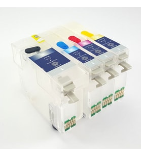 Epson T1001-T1004 Uyumlu Kolay Dolan Kartuş - 4 Renk (Çok Renkli)