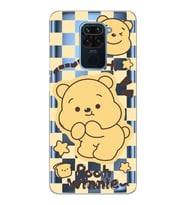 Xiaomi Redmi Note 9 Uyumlu Winnie The Pooh Desenli Şeffaf Telefon Kılıfı