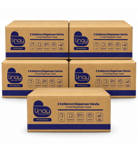 Linay Ultra Soft Z Katlama Dispenser Havlu 2 Katlı 200 Yaprak 60 Paket – 5 Koli