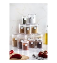 12li Barok Yuvarlak 3 Boy Kavanoz Seti & Saklama Kabı & Erzak Kabı (4*2000 ML, 4*1000 ML, 4*500 ML)