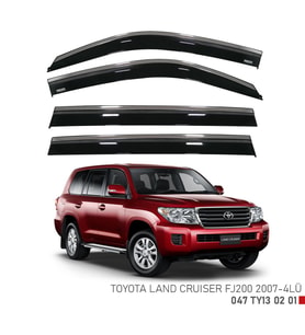 Toyota Land Cruiser Fj200 Kromlu Cam Rüzgarlığı Niken 2007+ (Beyaz)