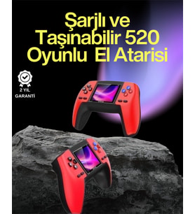 P5 Retro GamePad – 520 Klasik Oyunlu Tak-Çalıştır Mini Konsol
