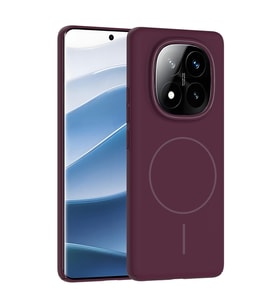 Xiaomi Redmi Note 14 Pro 4G Uyumlu Kılıf M-safe Şarj Özellikli Zore Ruby Sert Kapak
