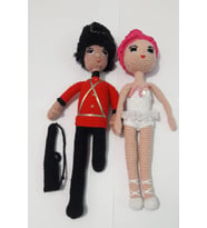 Kurşun Asker ve Balerin Amigurumi Organik Oyuncak