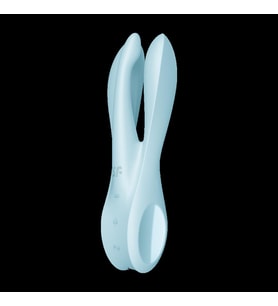 Satisfyer Threesome 1 Light Blue 3 Motorlu Esnek Güçlü titreşimli Vibratör
