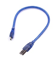 30cm Micro Usb Kablo Mavi 480 Mbps USB 2.0 Hot Swap