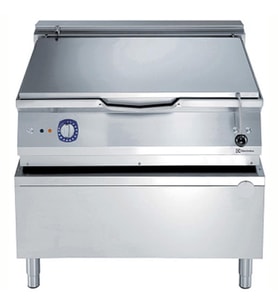 Electrolux Professional 100 Lt Elektrikli Otomatik Devrilir Tava, Duomat Pişirme Yüzeyi, Musluklu, Termostatik Kontrol - 1000 Mm E9BREJDPFM