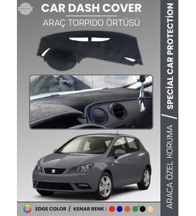 SEAT IBIZA 6F (2017-2024) Torpido Örtüsü Ön Göğüs Halı Torpido Koruma Birebir Uyum Kaymaz UV Koruma