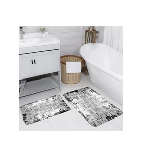 Eliana Home Baskılı 2'li Banyo Paspas Takımı RVG5117