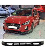 Hyundai i30 Makyajlı Ön Ek 2017 ve üzeri Mat Siyah Plastik Ön Karlık