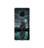 PrintiFy Huawei Mate20pro ile Uyumlu Simya Serisi Gölge Ve Cam Tasarımlı Uv Baskılı Köşe Korumalı Antişok Kılıf