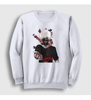 Presmono Unisex Beyaz Hand Anime Tokyo Ghoul Sweatshirt 136651tt (Beyaz)