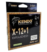 Kendo X-12+1 Braided 300m Apple Green Örgü İp 0,18 mm.