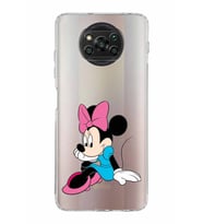 Xiaomi  Poco X3 Pro  Kamera Korumalı Kapak Minnie Mouse Tasarımlı Şeffaf  Kılıf