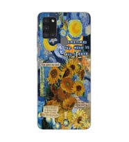 Samsung Galaxy A21S Uyumlu Van Gogh Tasarımlı Şeffaf Telefon Kılıfı