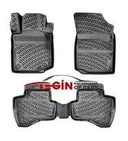 Toyota Aygo 3D Havuzlu Paspas 2009 Siyah (Karışık)