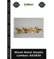 Özel Üretim Dekoratif Hediyelik Stil Sahibi Aksesuar Mineli Metal Alaatin Lambası Alk3839