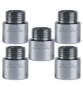 5 Adet ECA 1/2 2cm Uzatma Krom (Musluk Uzatma) 102134015 Pirinç  E.C.A