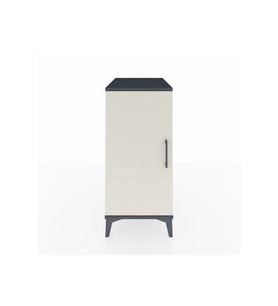Kronos Komodin 2 Raflı Tek Kapaklı 44x59x96 Antrasit-Aytaşı