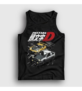Presmono Unisex Siyah Poster Drift Anime Initial D Atlet 523757tt