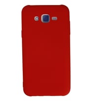 Northcity Samsung Galaxy J7 Uyumlu Kılıf Nano içi Kadife Silikon - Kırmızı