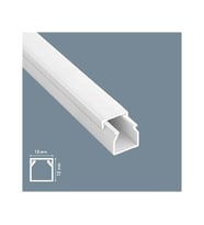 Mutlusan 12X12 Yapışkanlı Kablo Kanalı 250 Metre (Beyaz)