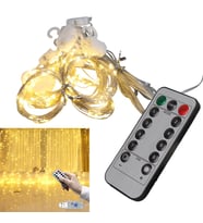 Winnboss EKL-11 300 Günışığı Ledli Peri Motifli 3X3 Perde Dekoratif Led Aydınlatma 8 Modlu USB 5VDC Kumandalı Süs Işığı