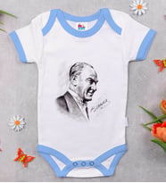 BK Kids Atatürk Temalı Mavi Bebek Body Zıbın-10