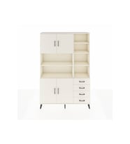 Arges Gardrop 9 Raflı 4 Çekmeceli 4 Kapaklı 132x30x195 Aytaşı-Aytaşı