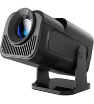 HY320 mini projektör, taşınabilir projektör, otomatik trapez düzeltmeli, akıllı akıllı projektör 4K/1080P 300ANSI destekler, Dual WiFi6 BT 5.0, 180° döndürülebilir, Android projektör