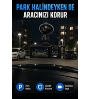 1080P Full HD Araç İçi Kamera WiFi Bağlantılı Çift Kameralı Geniş Açılı Araç Kayıt Kamerası