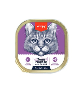 Wanpy Ton Balıklı Karidesli Alutray Kedi Konserve 40 gr