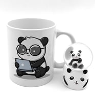 Sevimli Işıklı Panda Mini Kar Küresi & Özel Tasarım Panda Kupa