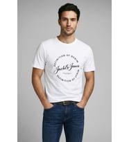 Jack & Jones Jjgrayson Erkek Tişört (Beyaz)