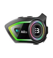 A602X IP67 Su Geçirmez 2 Kişi 300M İNTERKOM  RGB Işık Wireless Motor Motosiklet Kask Kulaklığı