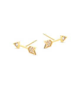 14 Ayar Altın Aşkı Oku Küpe 1,26 gr