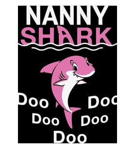dadı köpekbalığı doo doo pembe balık köpekbalığı büyükanne Tablo Ahşap Poster Dekoratif