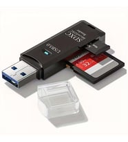 2in1 Usb 3.0 Micro Sd Hafıza Kartı - Tf Kart Okuyucu Hub Adaptör Veri Aktarıcı (5680)